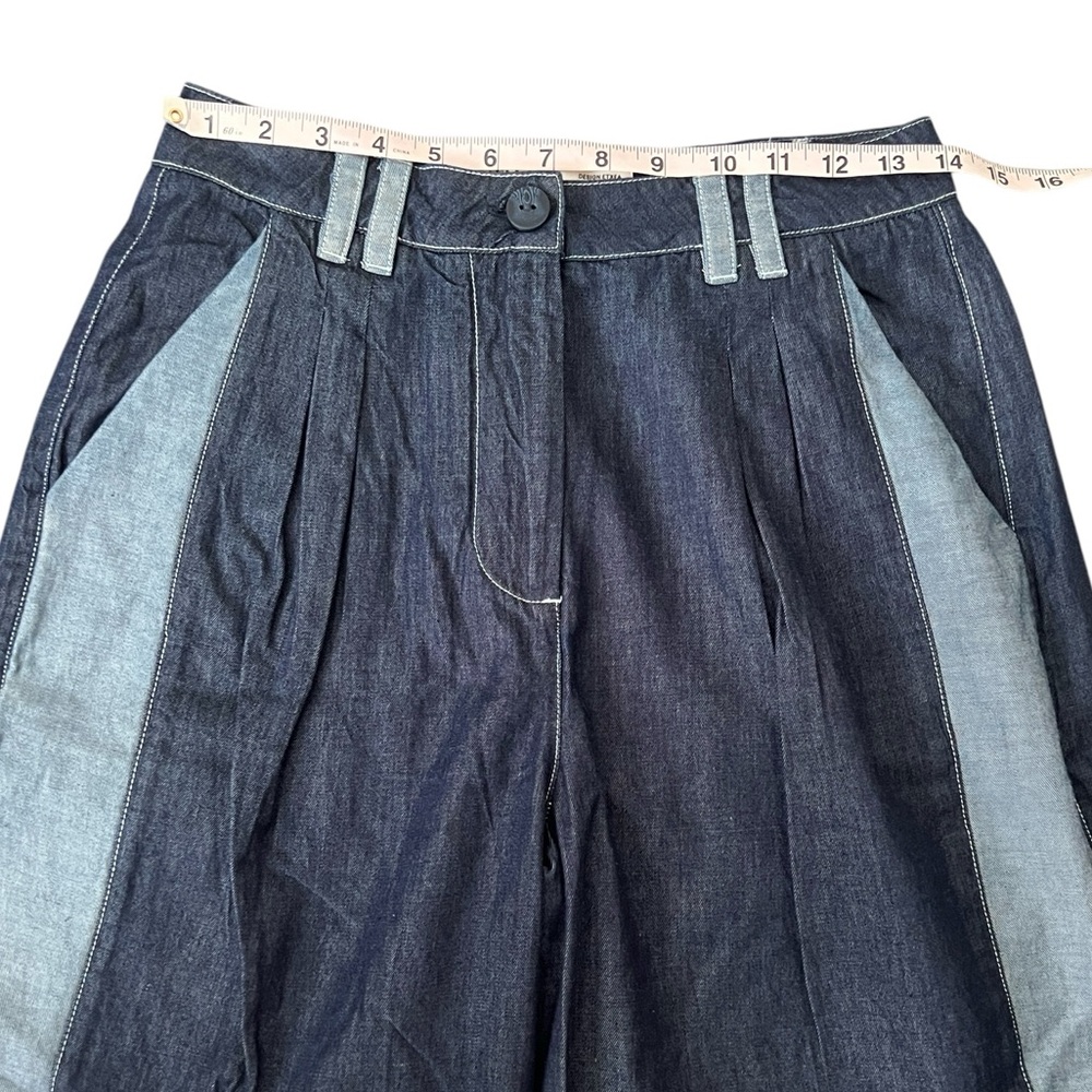 NWT SKFK Aralar GOTS Raw Denim Lightweight Blue High Waist Pants EU 38 | US 6 - Picture 9 of 14